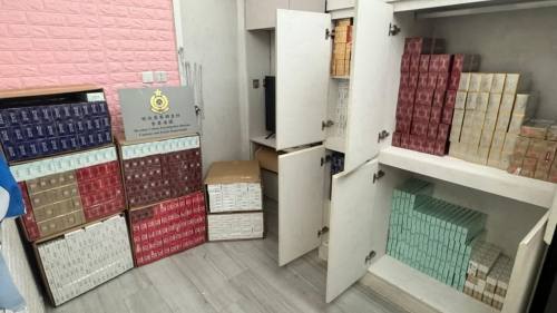 海關搗深水埗唐樓私煙倉 拘內地漢檢58萬元貨