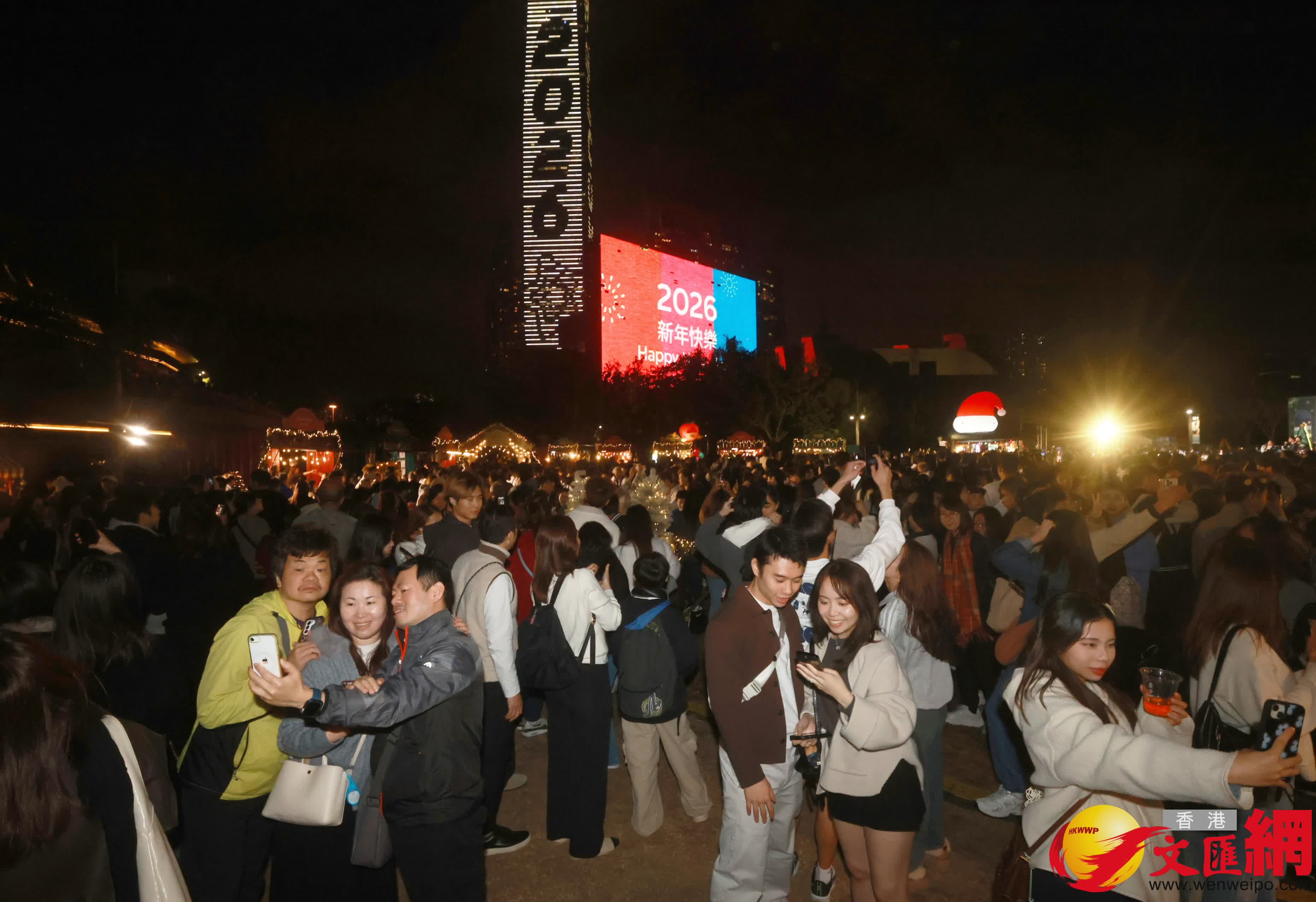 西九跨年倒數音樂會。（香港文匯報記者 郭木又 攝）