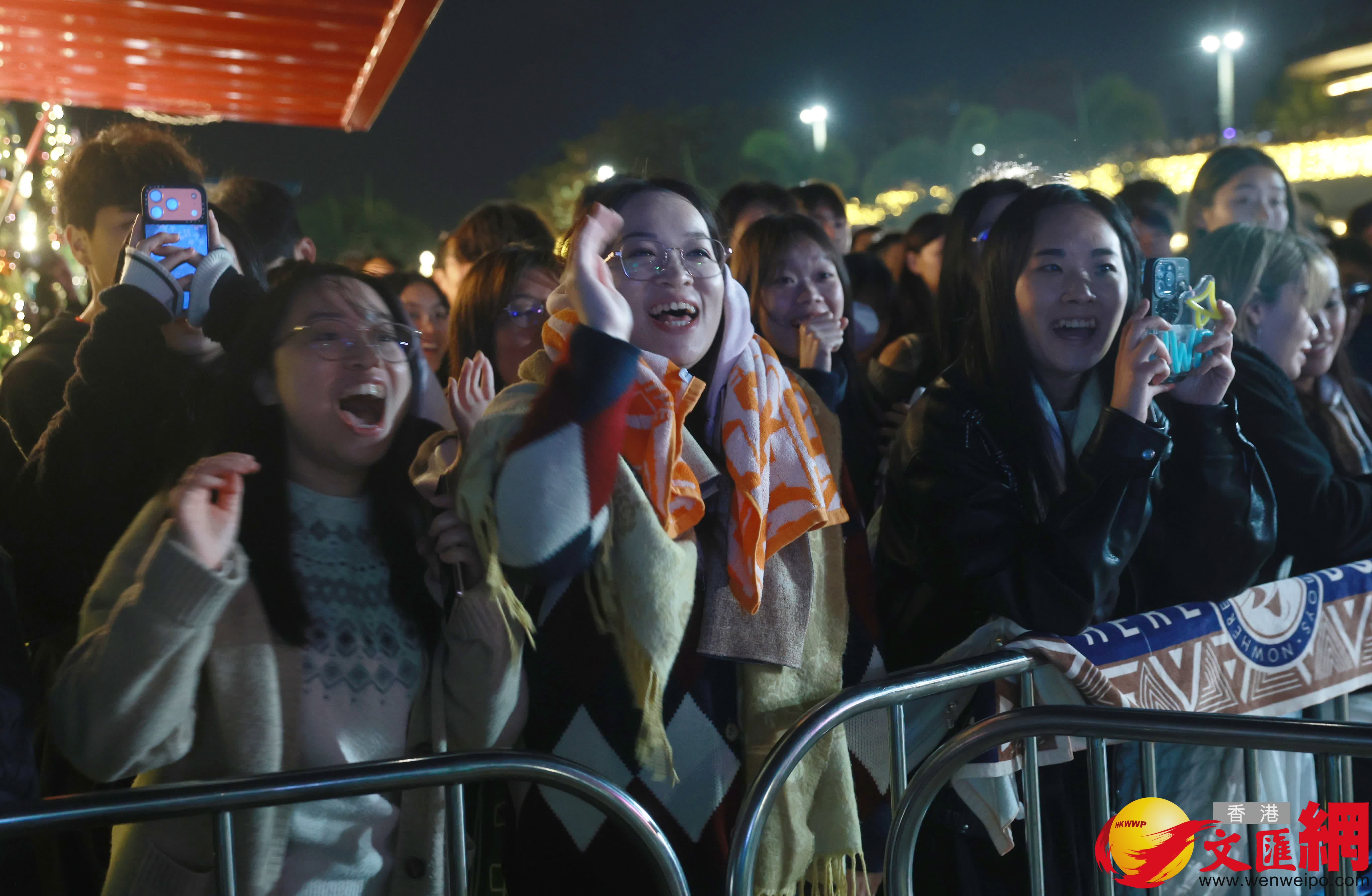 西九跨年倒數音樂會。（香港文匯報記者 郭木又 攝）