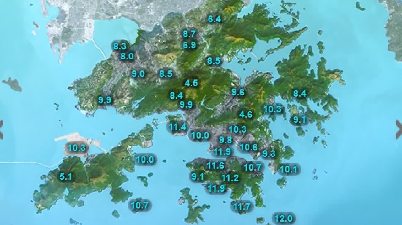 寒冷天氣警告生效　市區降至約12度　新界再低幾度