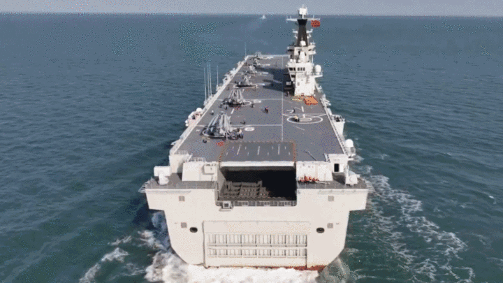 兩棲攻擊艦廣西艦最新訓練畫面公開