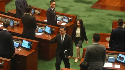 第八屆立法會首次會議　李家超出席發言