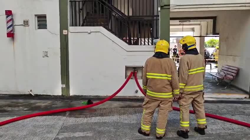 (有片)荔景祖堯邨疑點蚊香失火焚宅 消防救熄驚揭男子倒斃火場