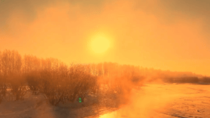 （有片）冰天雪地中　這條河依然生機盎然