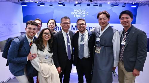 （有片）財政司司長展開瑞士達沃斯訪問行程