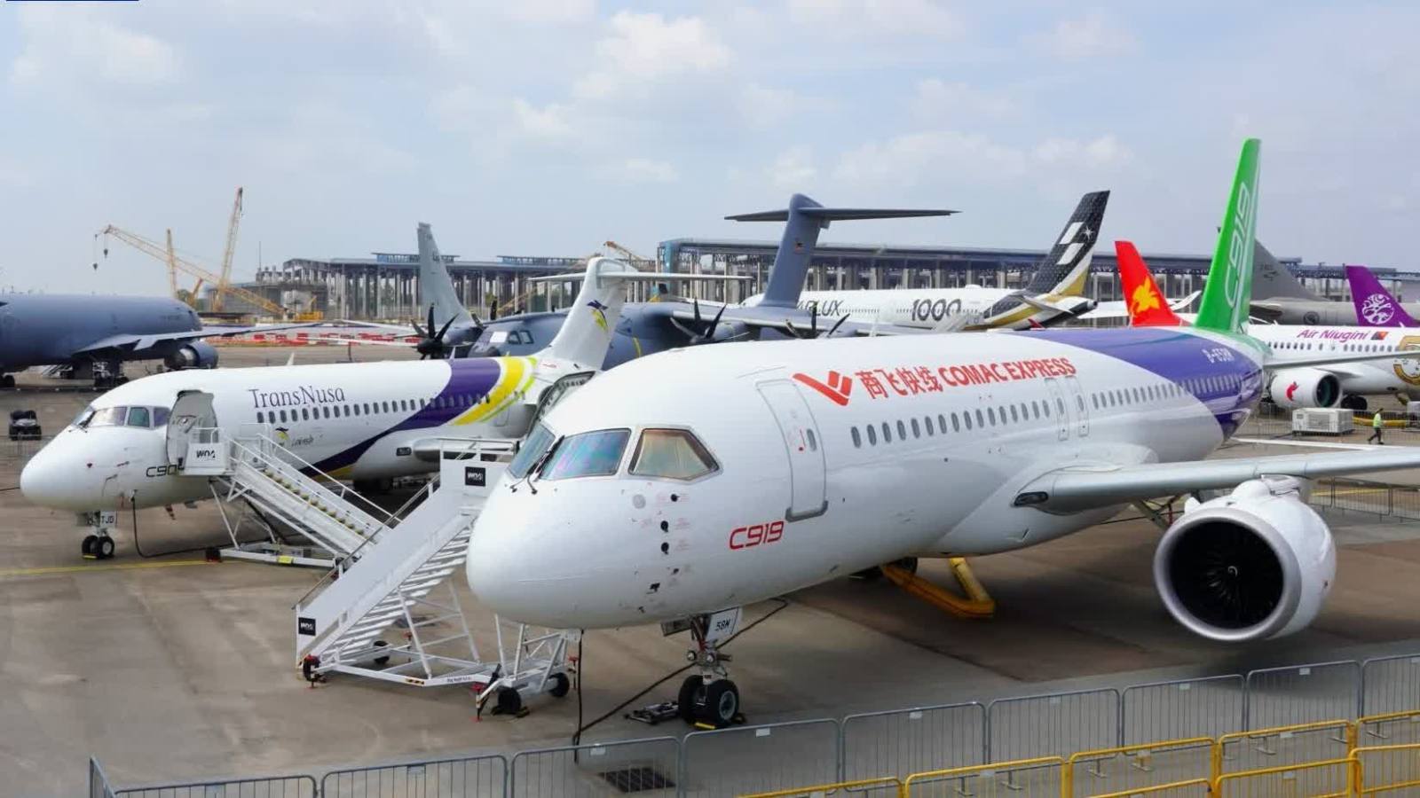 C919、C909聯袂亮相新加坡航展