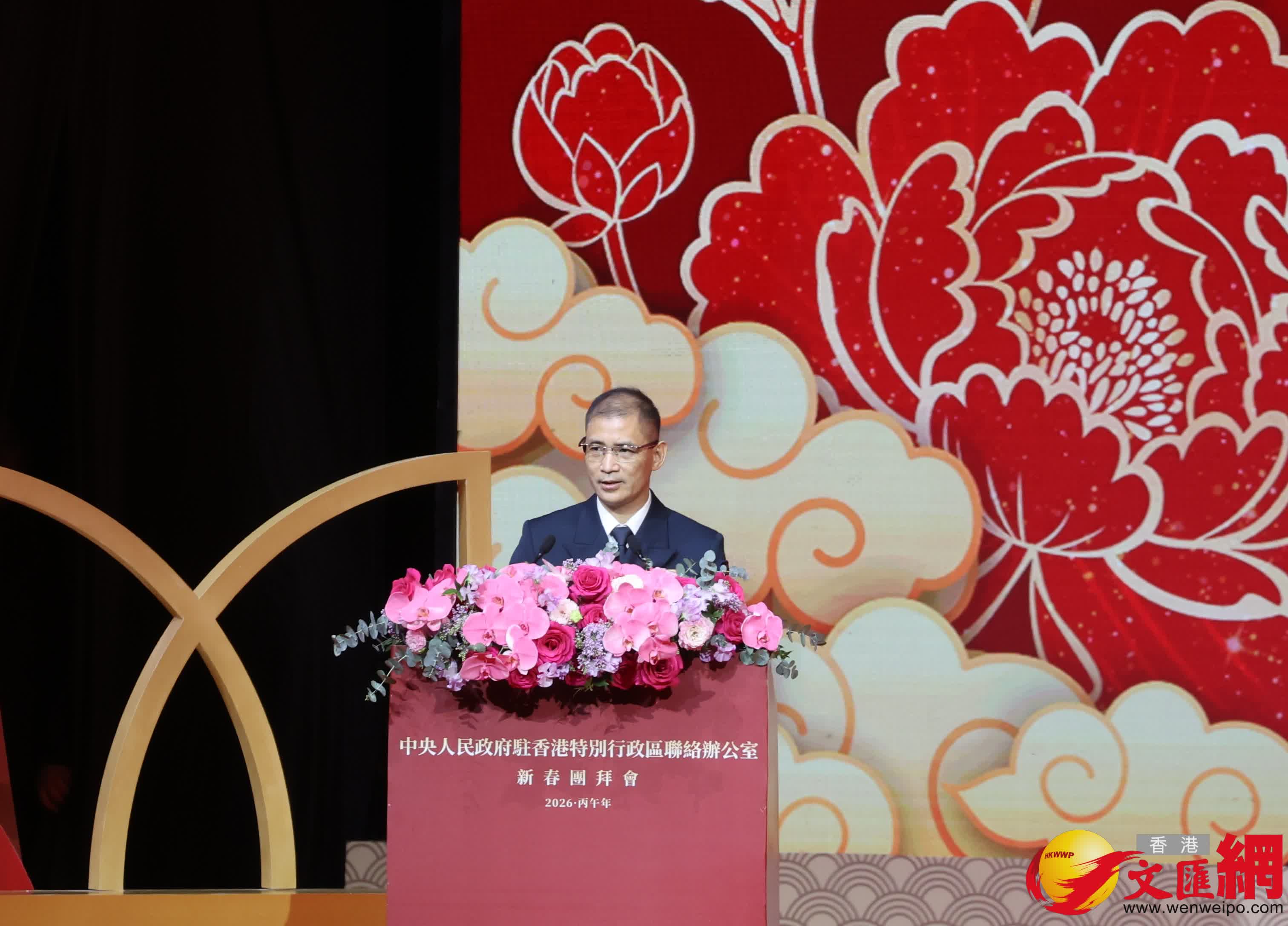 中國人民解放軍駐香港部隊副司令員譚志偉。（香港文匯報記者曾興偉攝）