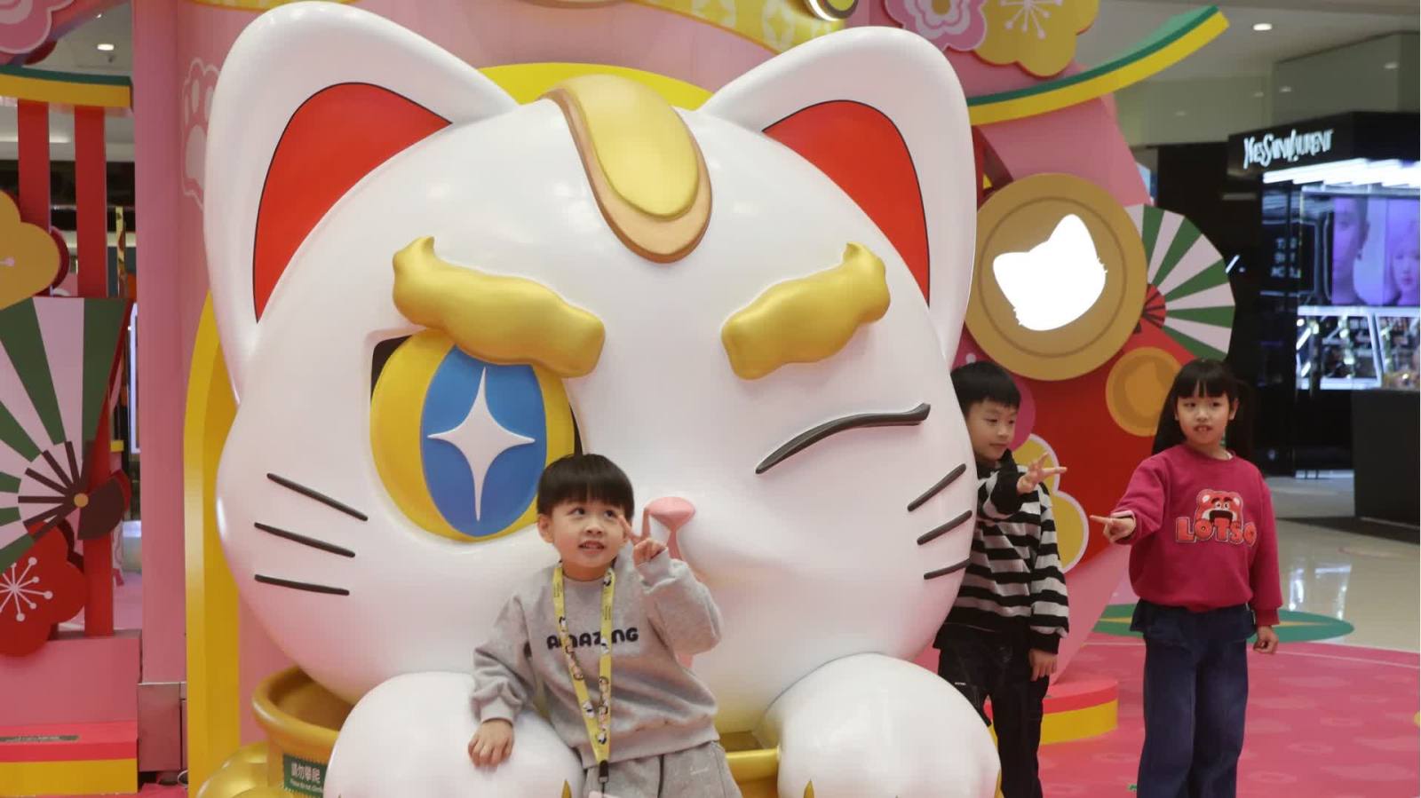 上水廣場打造新春活動「逗福貓願城」