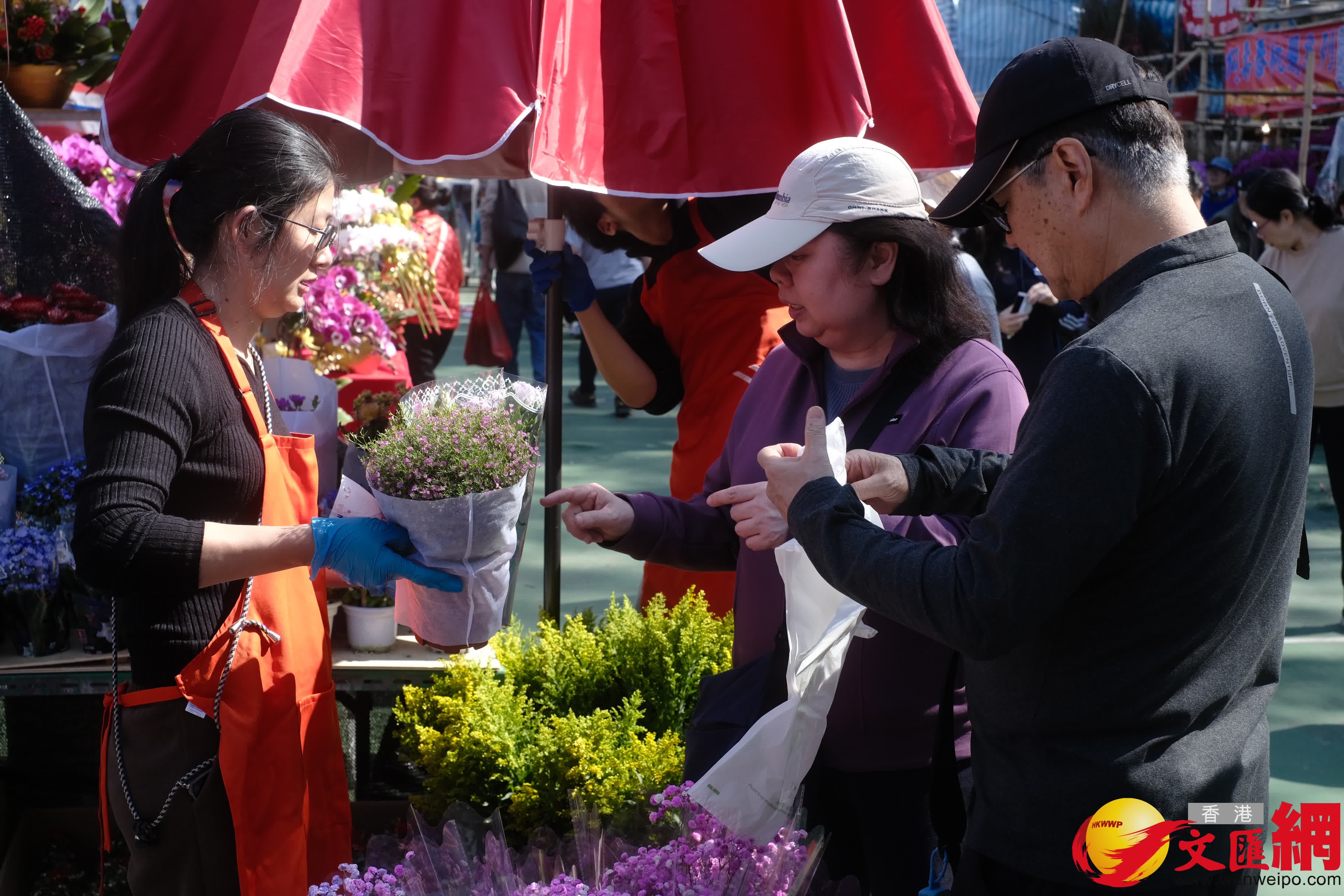 14個馬年年宵市場正式開鑼，維園現場熙熙攘攘。（香港文匯報記者 涂穴 攝）