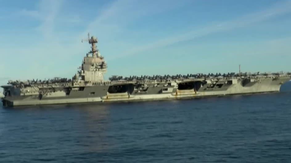 （有片）美國不斷向伊朗周邊調兵遣將