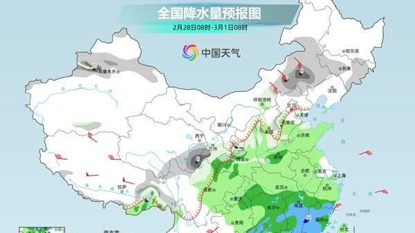 注意防雨保暖！我國新一輪大範圍雨雪發展　南方多地天氣濕冷