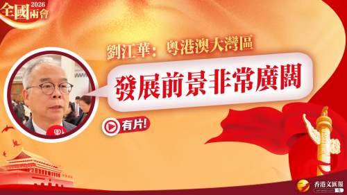(有片)  全國兩會  │  劉江華：粵港澳大灣區的發展前景非常廣闊