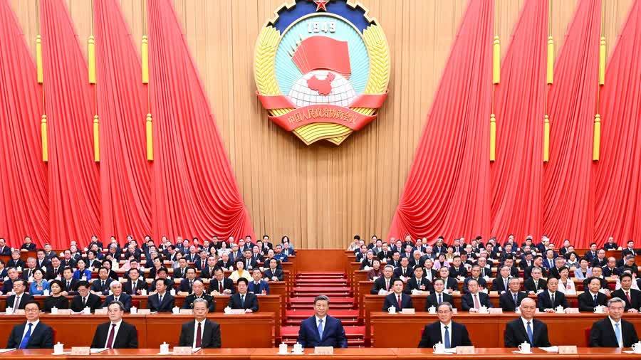 全國政協十四屆四次會議在京開幕　習近平等黨和國家領導人到會祝賀