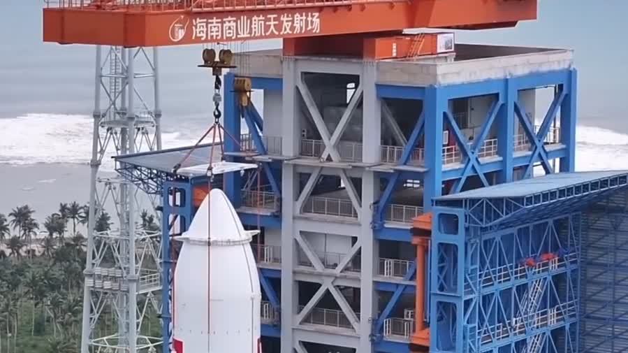 （有片）長征八號甲遙八火箭今日將轉運至發射區