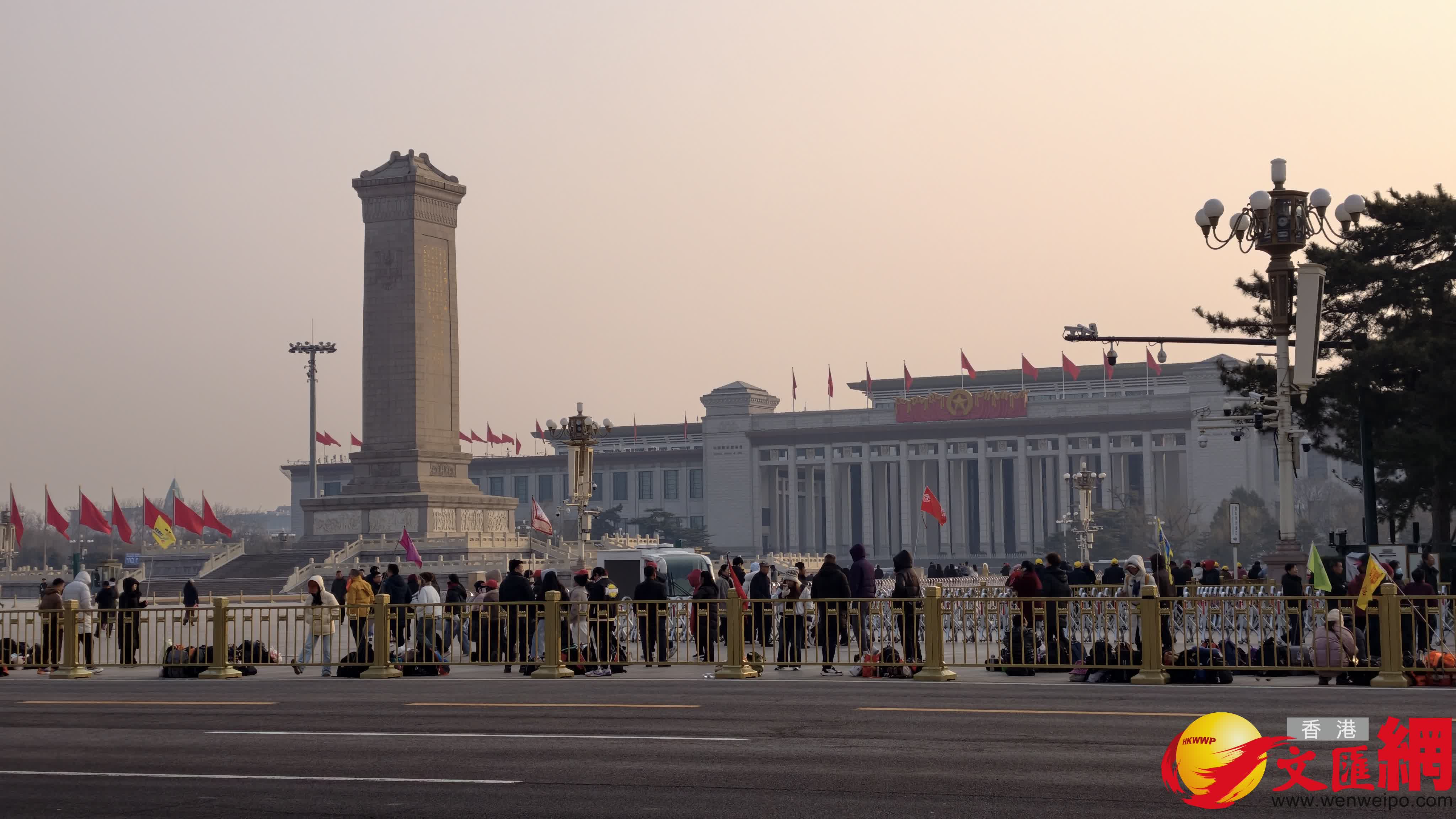 人民英雄紀念碑。（香港文匯網記者朱燁　攝）