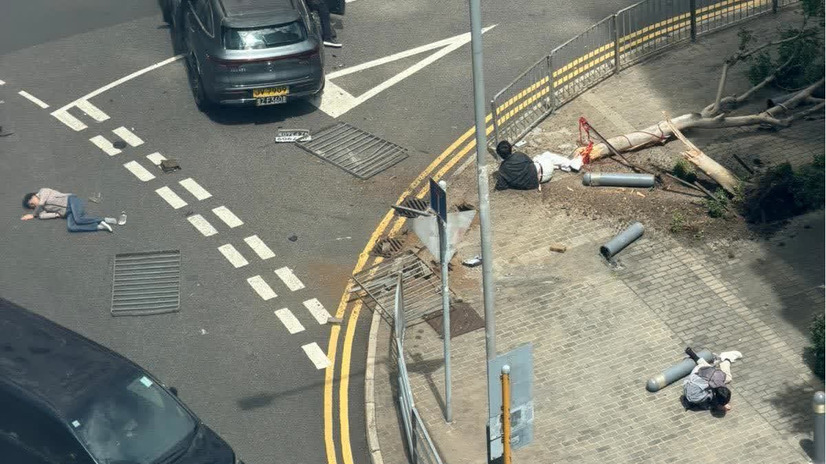 九龍灣私家車剷行人路連撞途人最少釀6傷