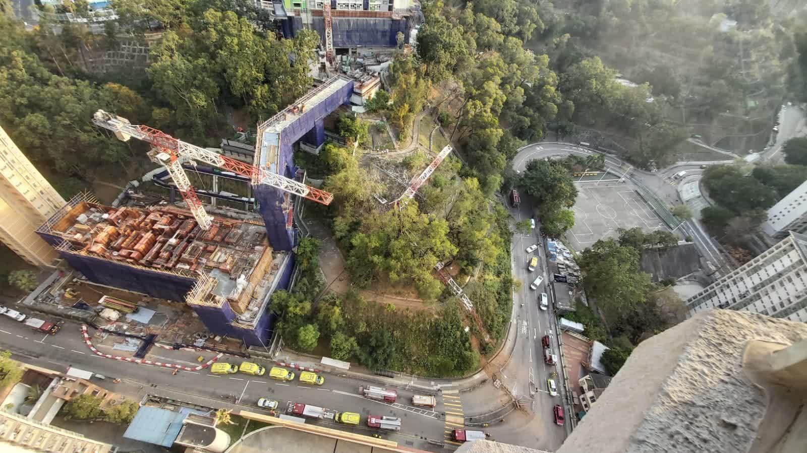 (有片) 葵涌地盤塌天秤 操作男工當場死亡