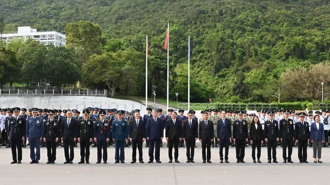 全民國家安全教育日　保安局轄下紀律部隊舉行升旗儀式
