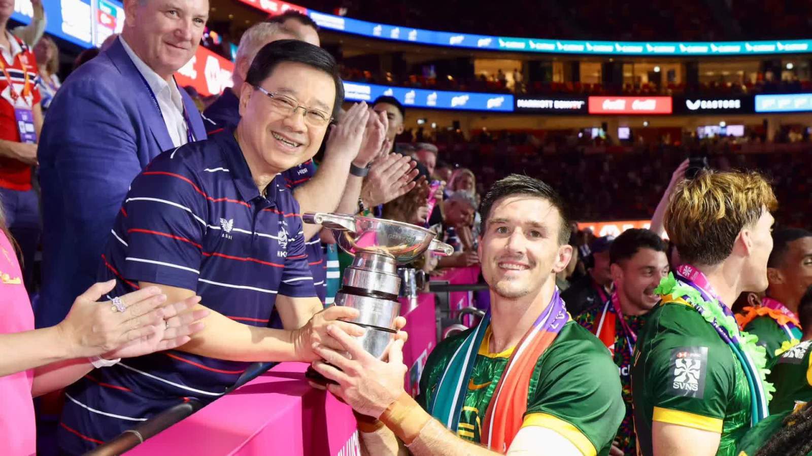 (有片) 七欖決賽日│李家超：香港作為「超級增值人」 協助不同企業達陣走向國際