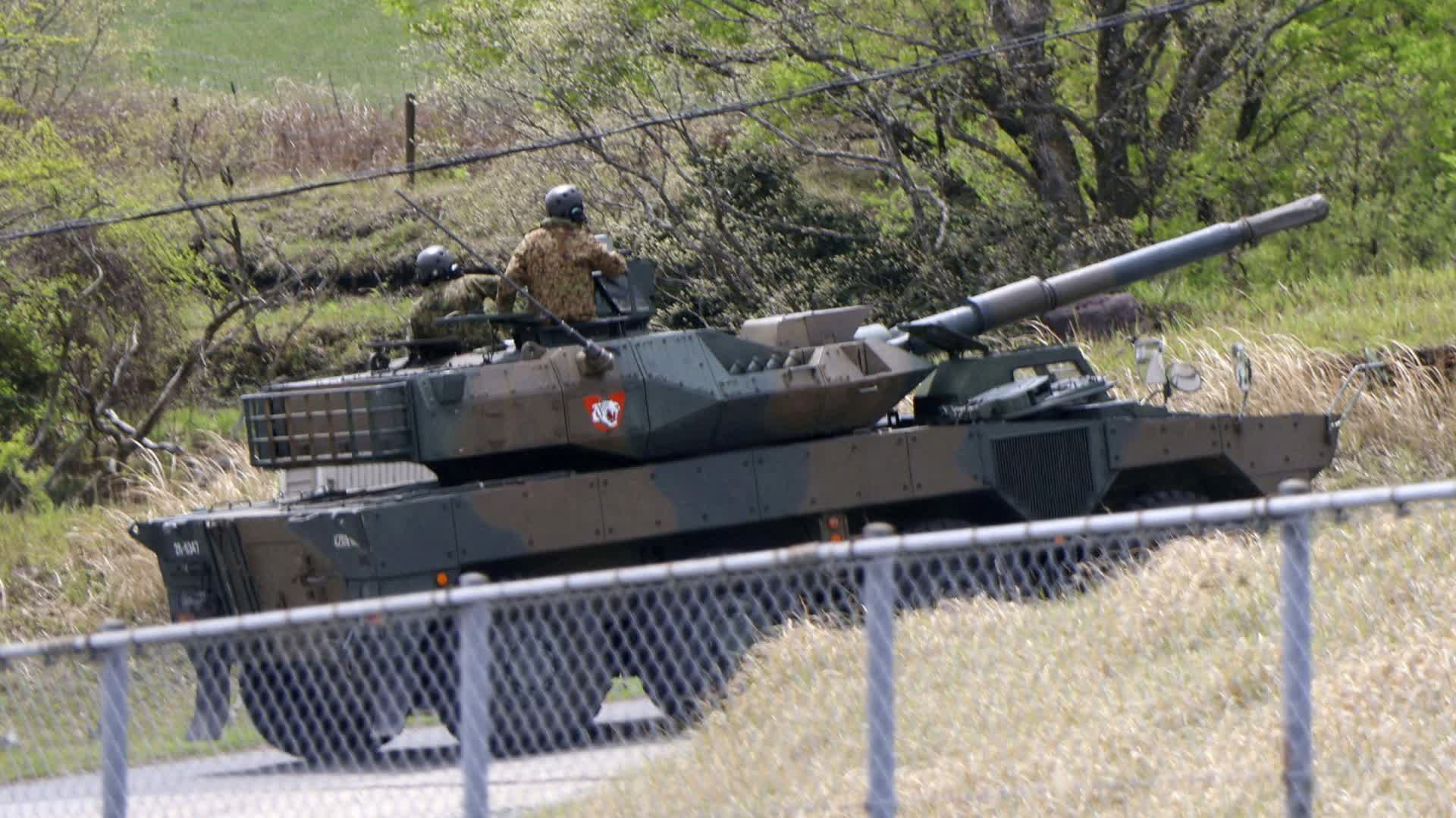 （有片）日本自衛隊坦克炸膛　屬新一代10式主戰坦克