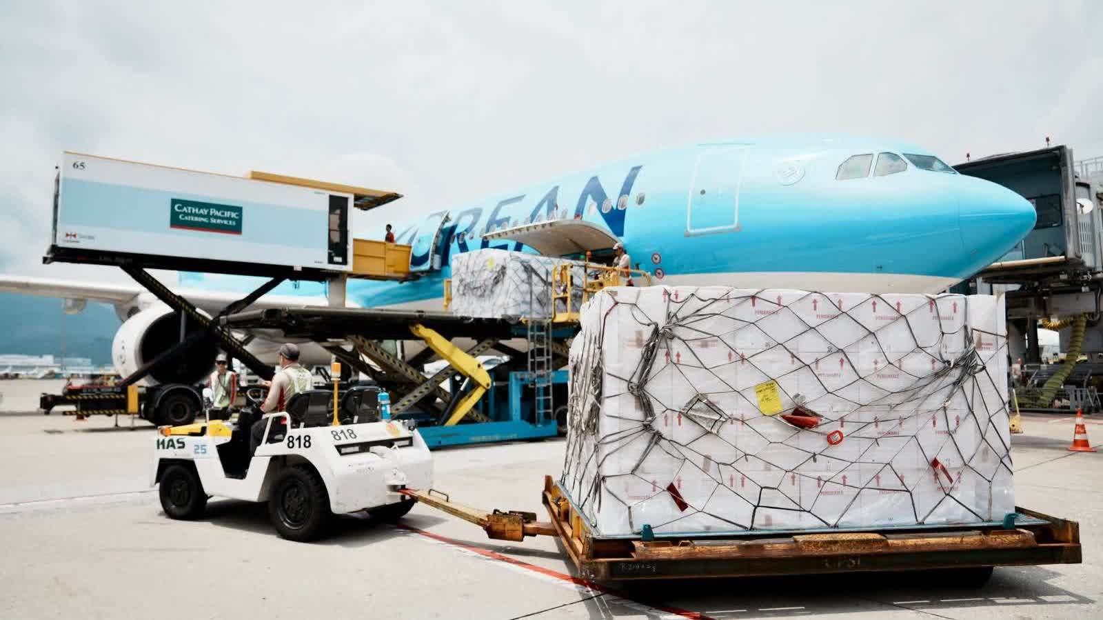 (有片) 空陸鮮活快線再添里程碑 加拿大龍蝦經香港直送澳門