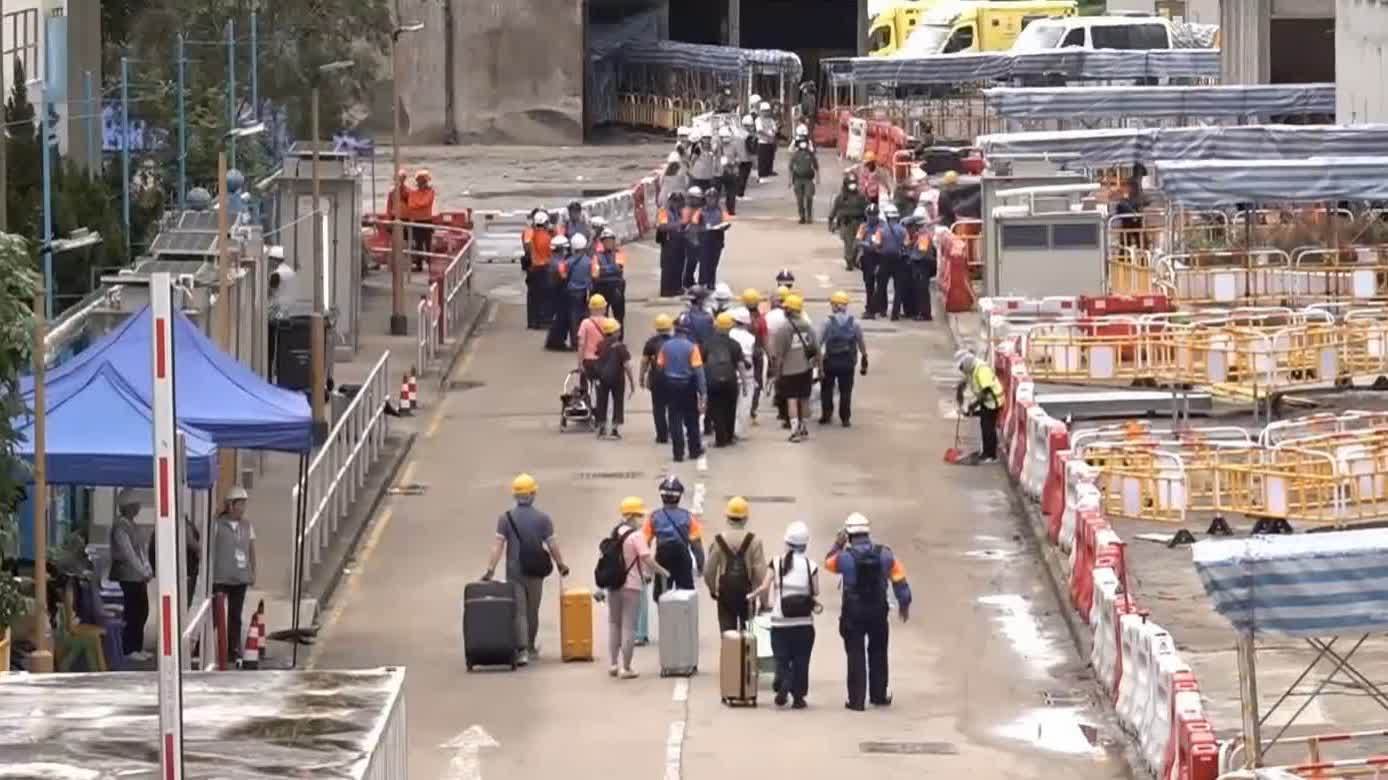 宏福苑善後｜首日開放宏泰閣、宏建閣居民上樓執拾