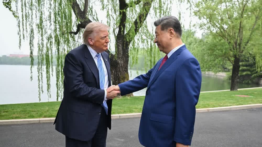 習近平同美國總統特朗普在中南海小範圍會晤