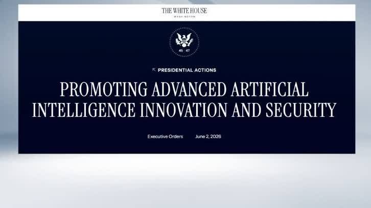 美總統簽署人工智能模型審查行政令