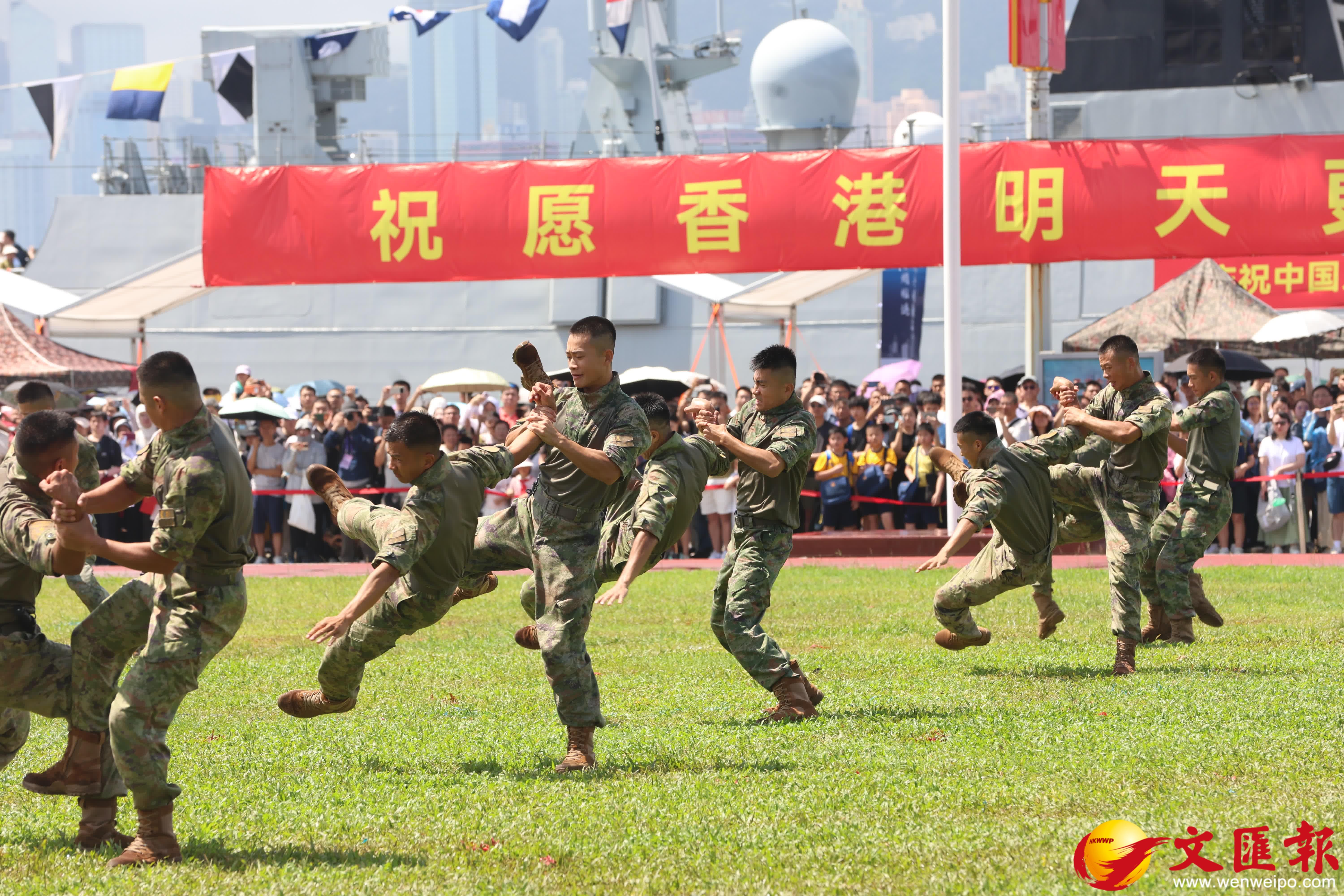 昂船洲軍營今開放予公眾參觀。（香港文匯報記者萬霜靈 攝）