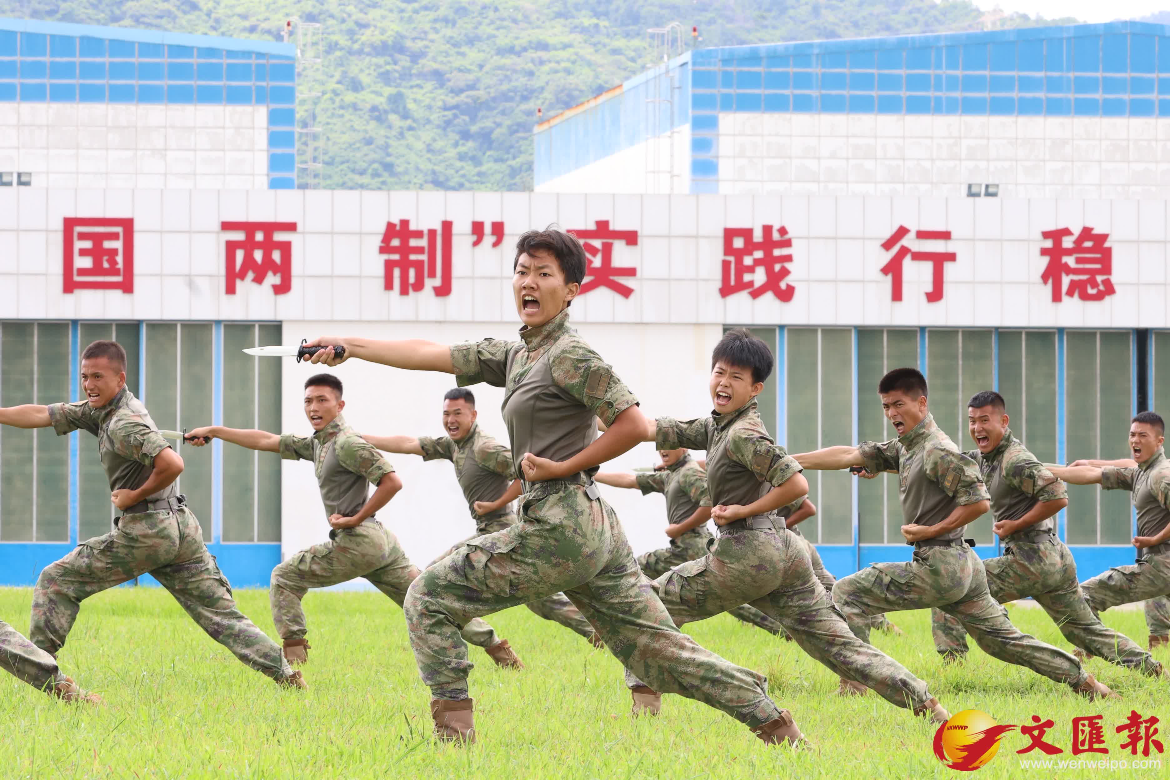 石崗軍營舉行開放日活動。（香港文匯報記者萬霜靈 攝）