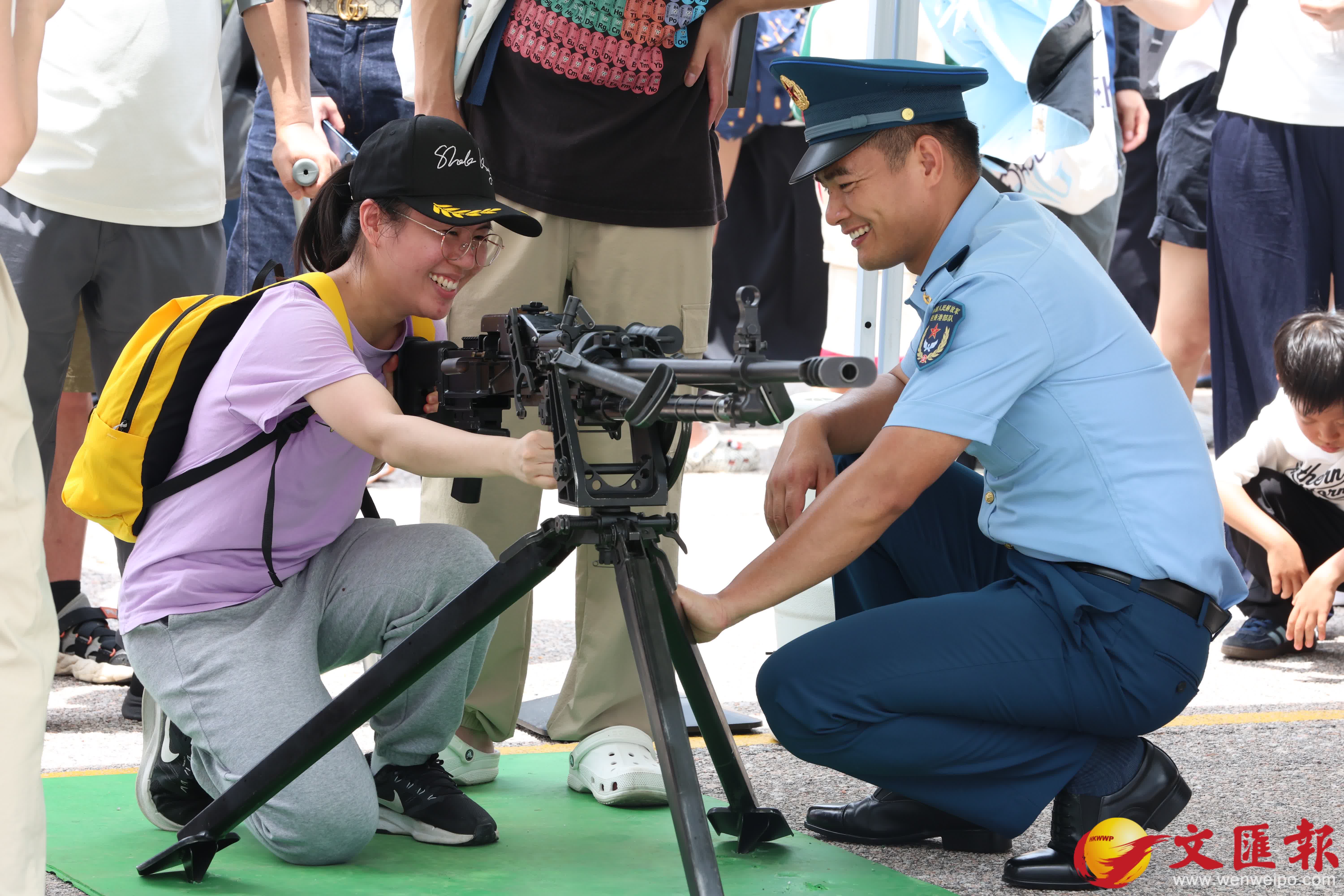 石崗軍營舉行開放日活動。（香港文匯報記者萬霜靈 攝）