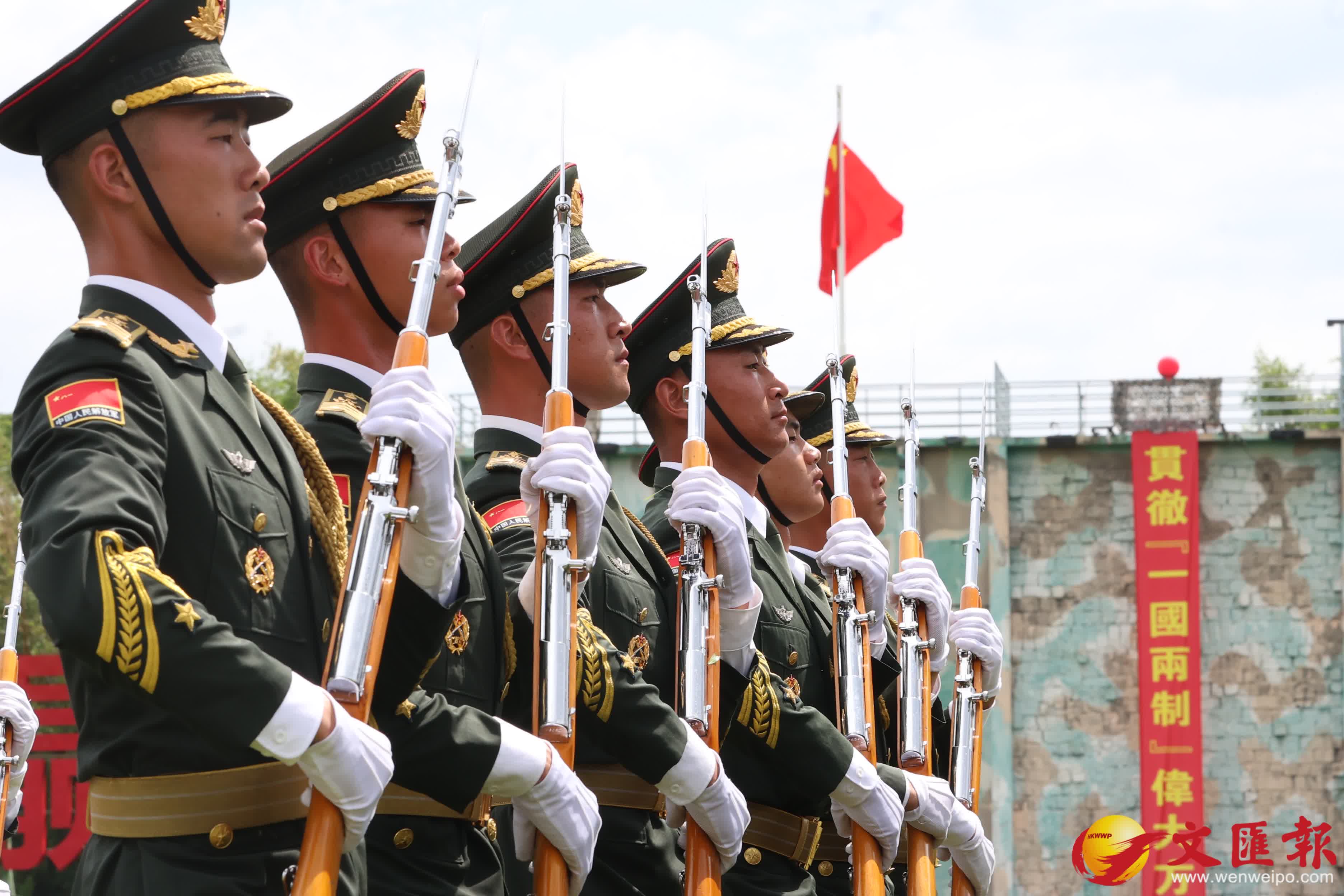 石崗軍營舉行開放日活動。（香港文匯報記者萬霜靈 攝）