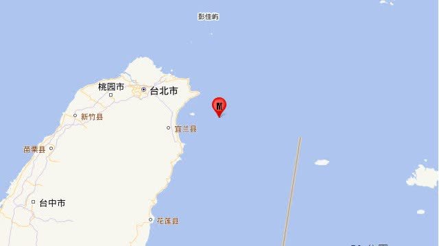 台灣宜蘭縣海域發生3.7級地震　震源深度87公里