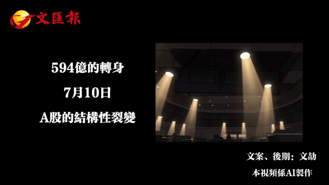 （有片）A股行情回顧丨594億的轉身：7月10日A股的結構性裂變