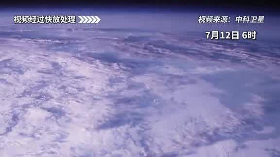 （有片）太空「攝像頭」記錄颱風「巴威」最新影像：氣旋邊緣雲層已規律散開