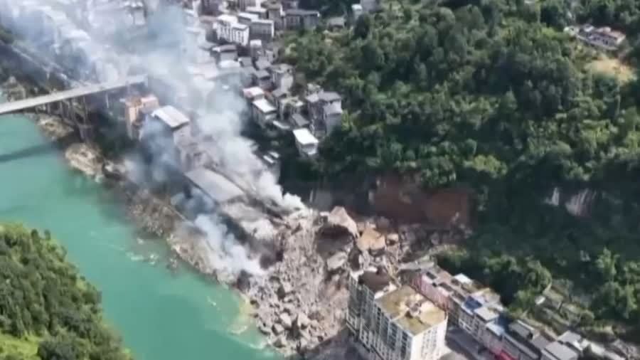 （有片）重慶彭水縣此次山體崩塌有何特點？專家解讀
