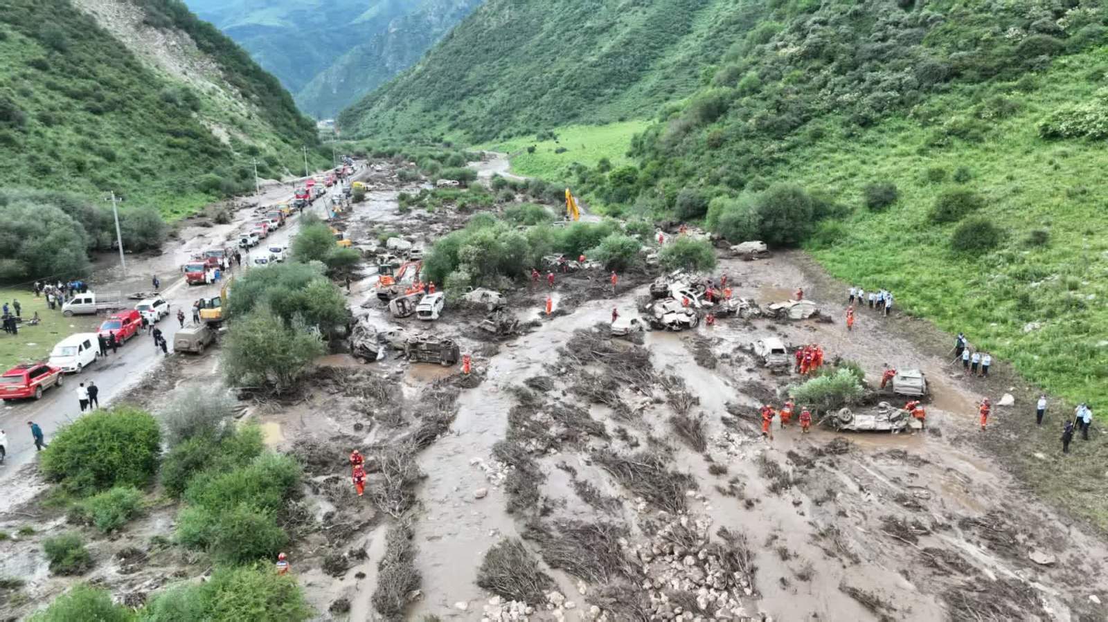 甘肅渭源一景區山洪已致10人遇難　23人受傷　成功救援174人