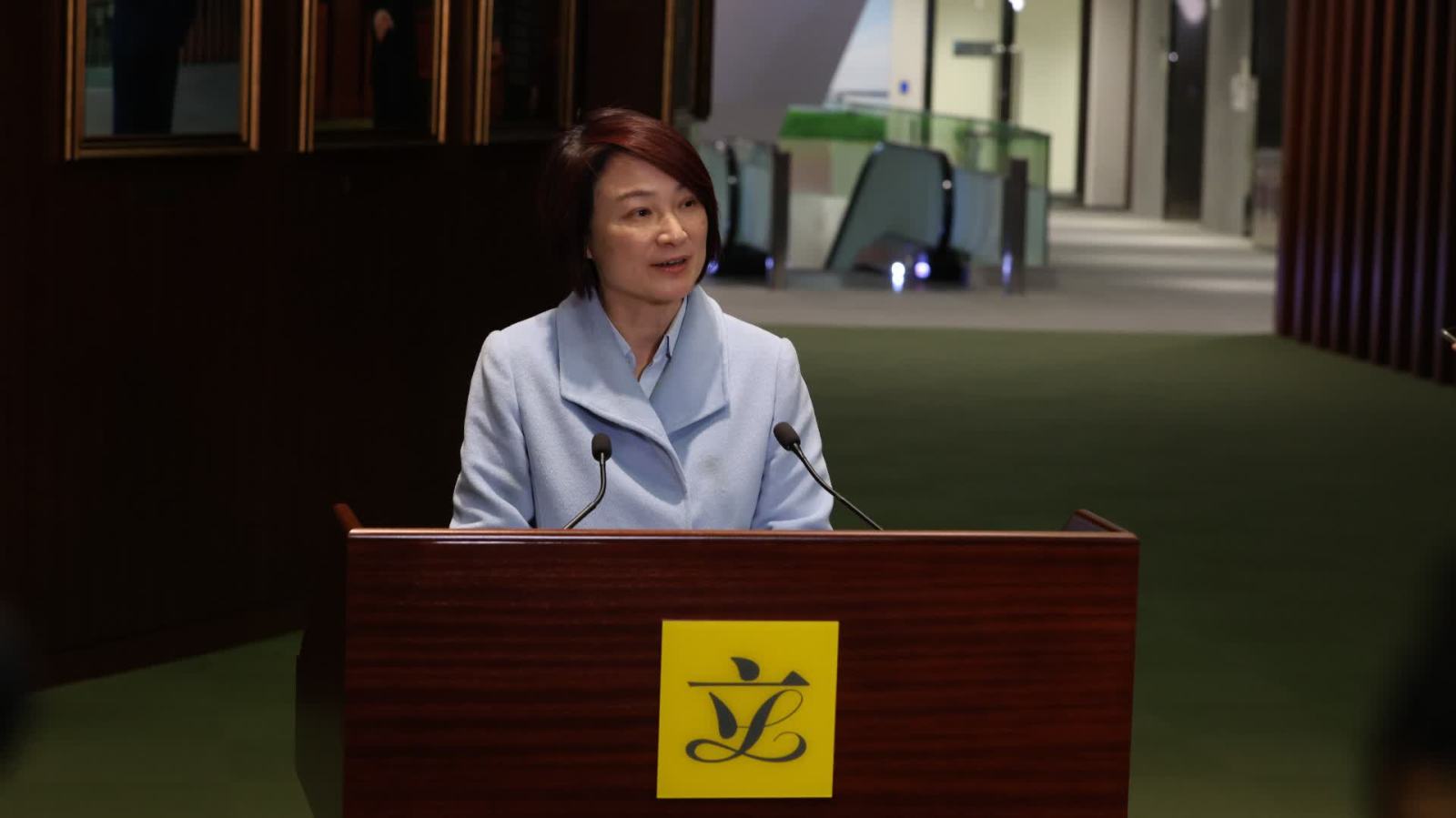 李慧琼：應整體評價議員的工作表現　發言應重質素而非次數