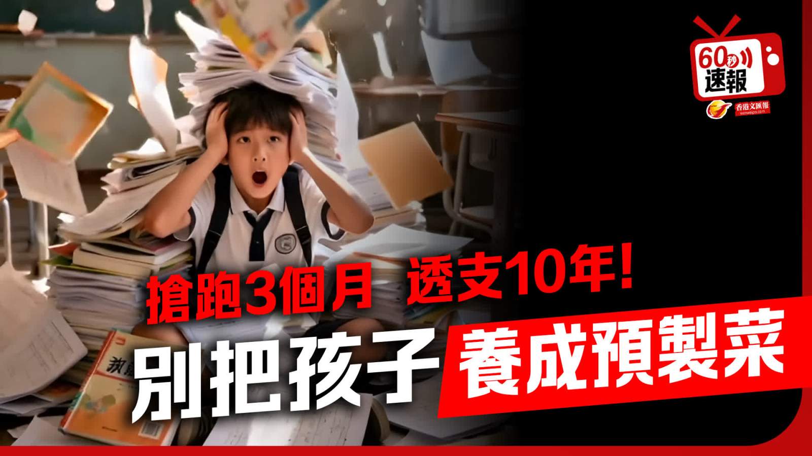 60秒速報 │ 搶跑3個月，透支10年！別把孩子養成預製菜