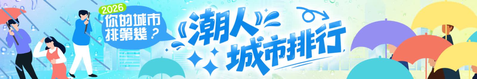 “潮人”城市排行榜　你的城市排第幾？