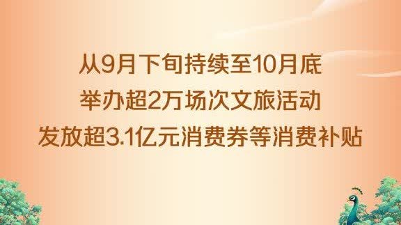 國慶文旅消費月啟動　將發放逾3.1億元消費券