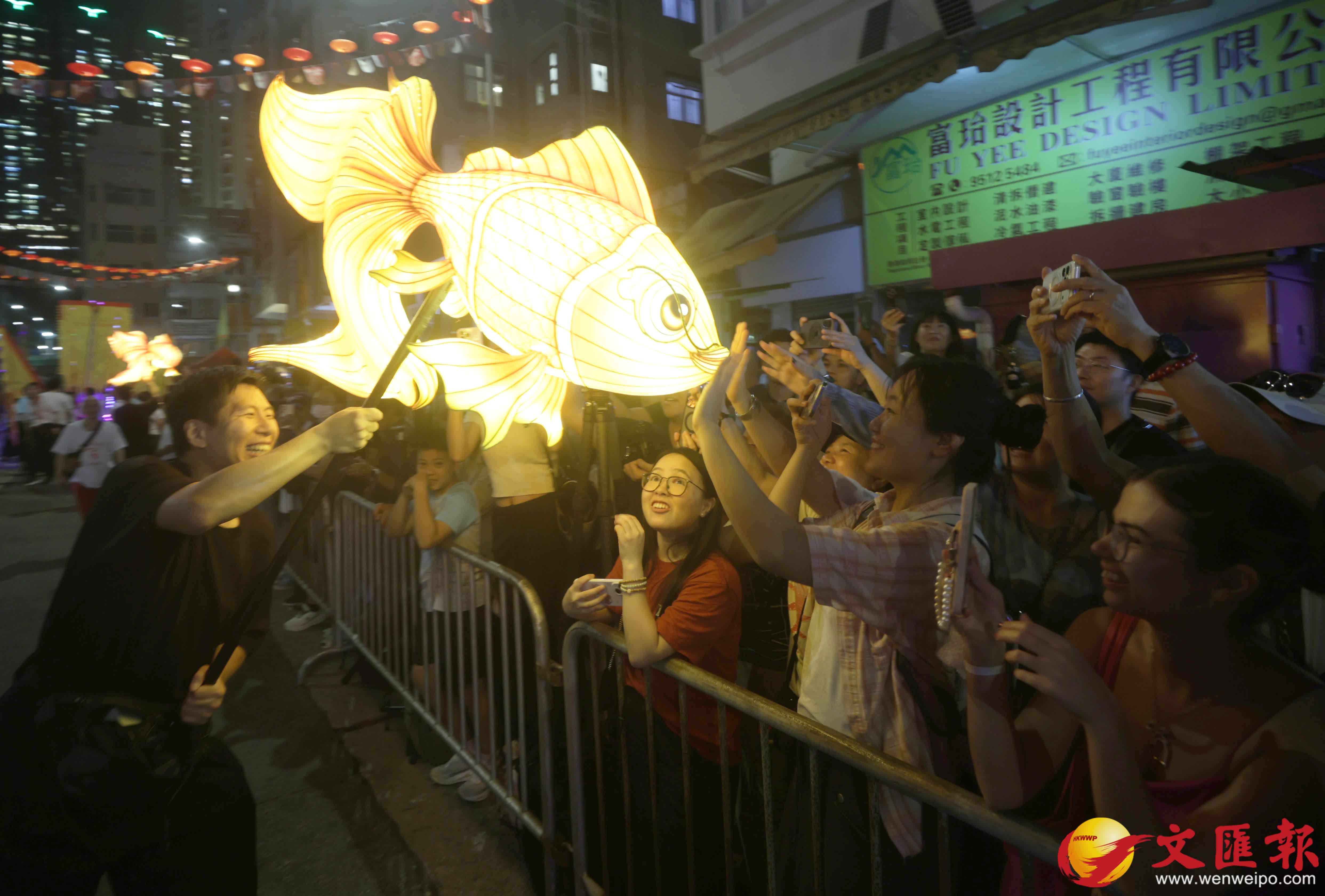 大坑舞火龍。（香港文匯報記者 郭木又 攝）
