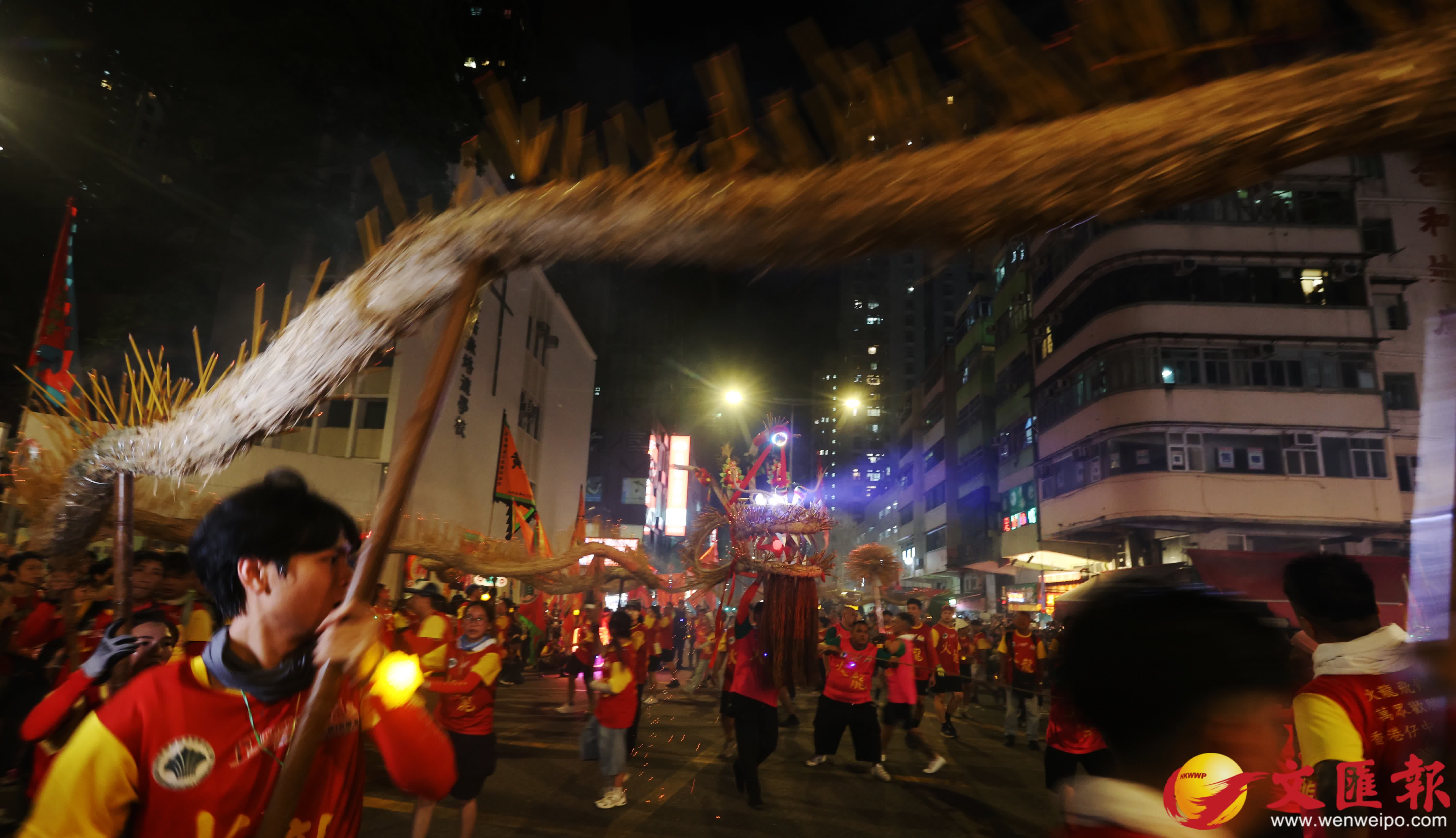 香港仔中秋火龍盛會。（香港文匯報記者 曾興偉 攝）