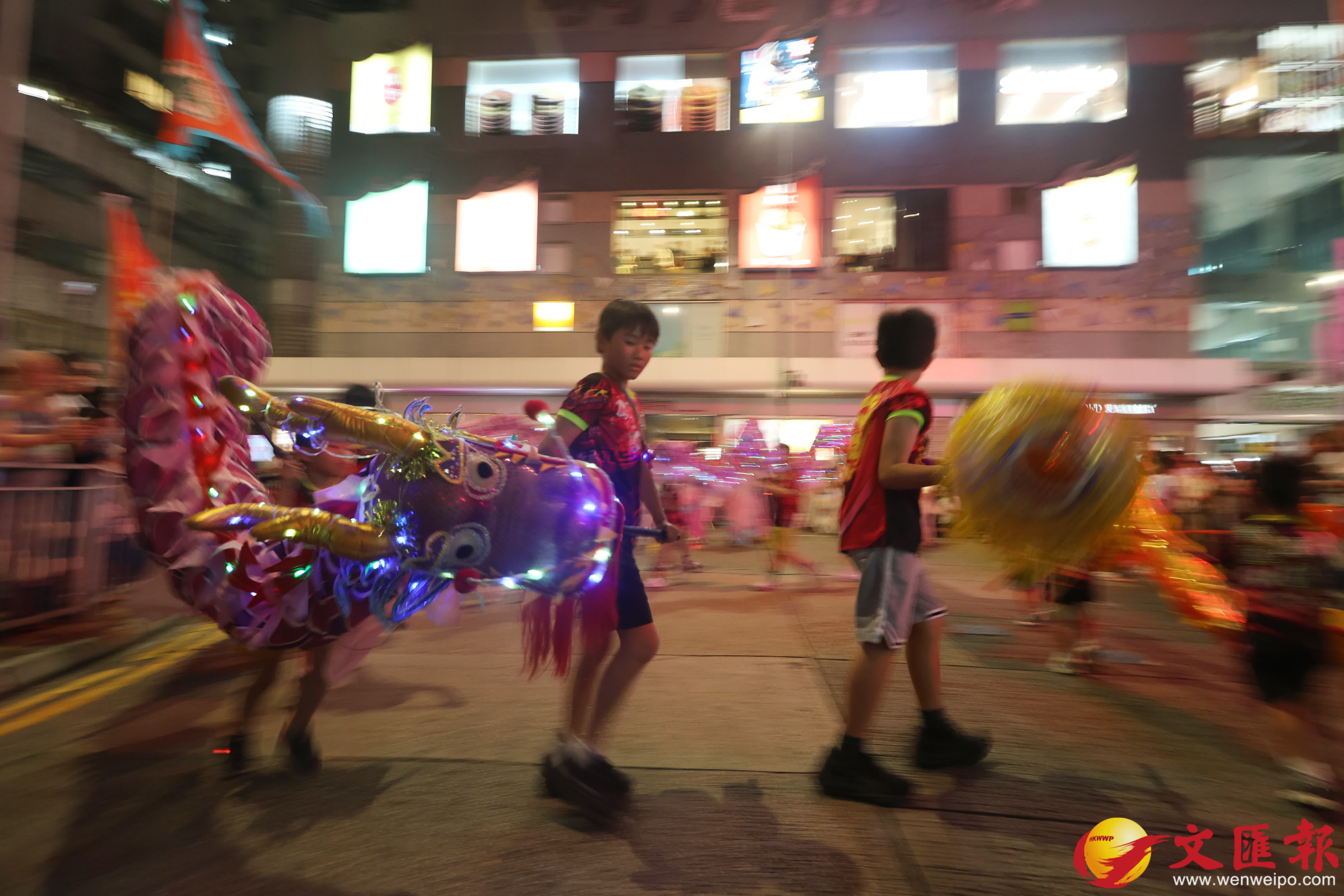 香港仔中秋火龍盛會。（香港文匯報記者 曾興偉 攝）