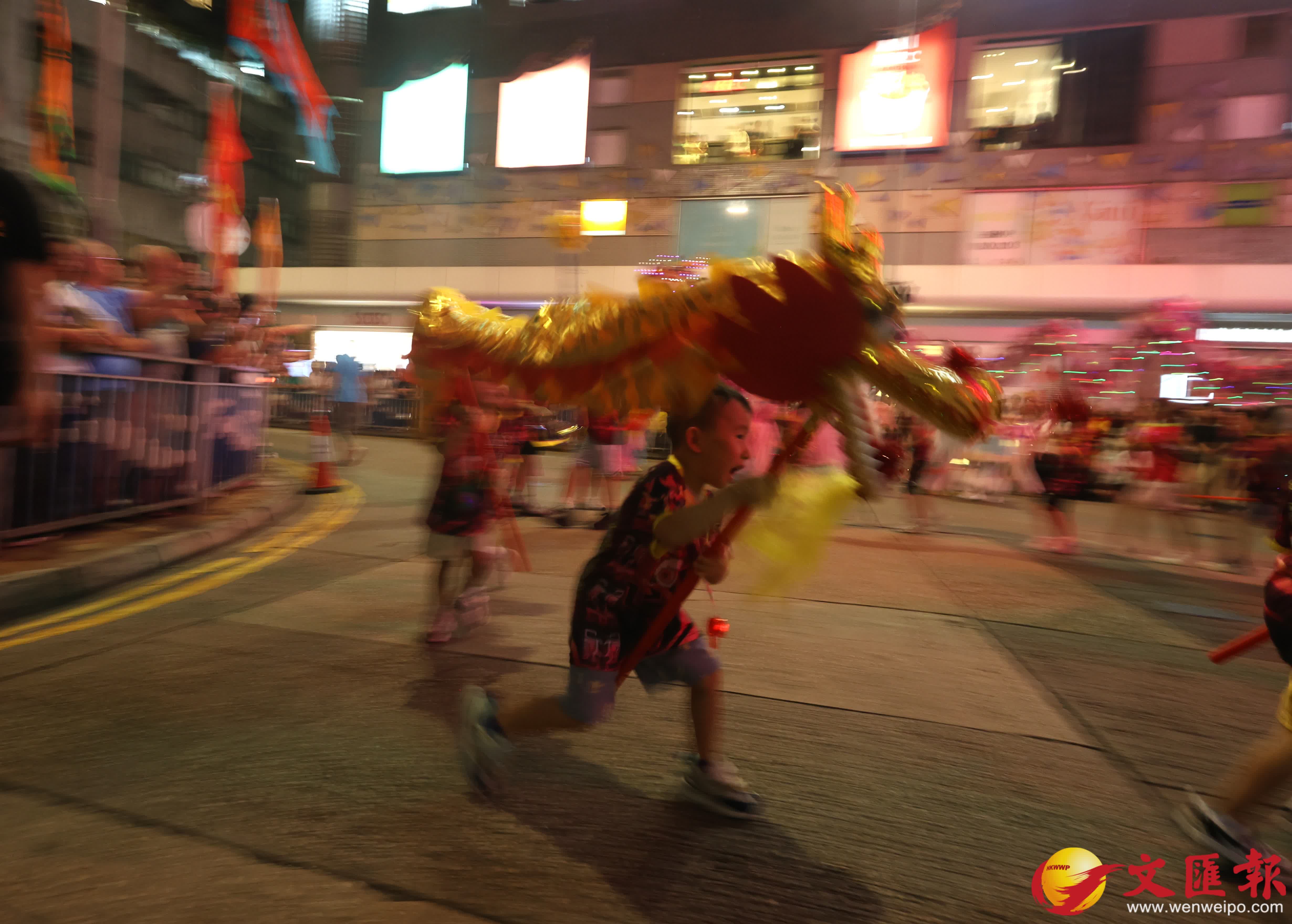 香港仔中秋火龍盛會。（香港文匯報記者 曾興偉 攝）