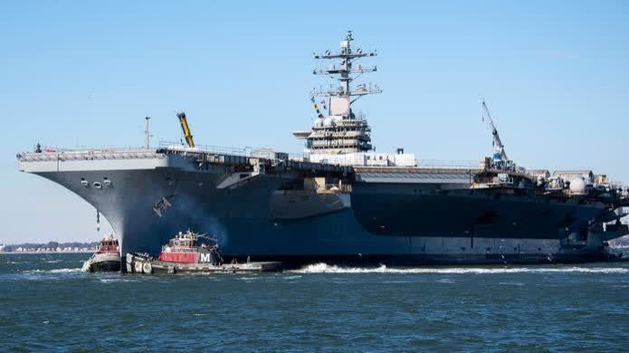美國「艾森豪威爾」號航母發生着艦事故　兩飛行員彈射逃生