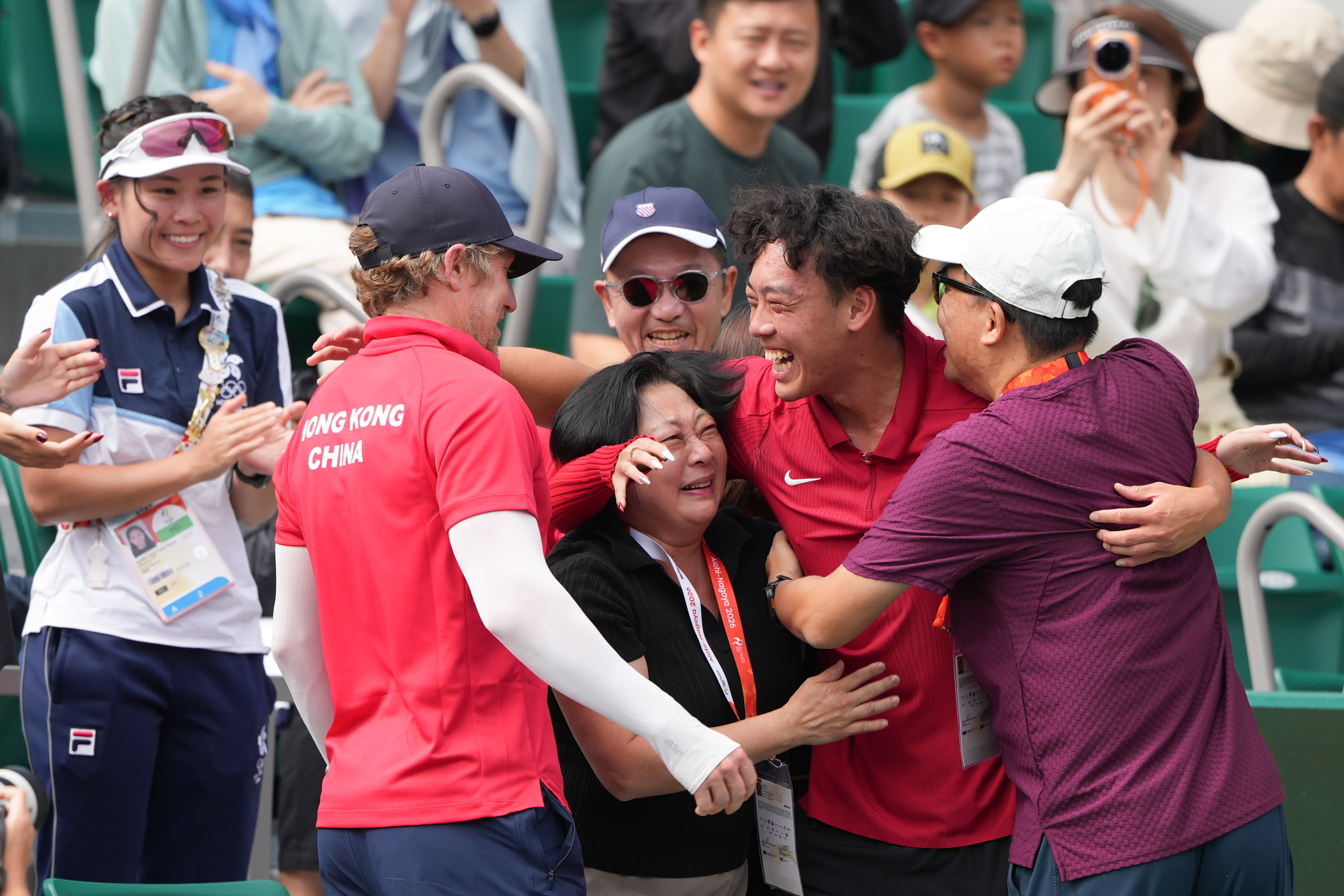香港網球一哥黃澤林（Coleman）亞運會網球男單奪金。（大公文匯全媒體記者 麥俊傑 攝）