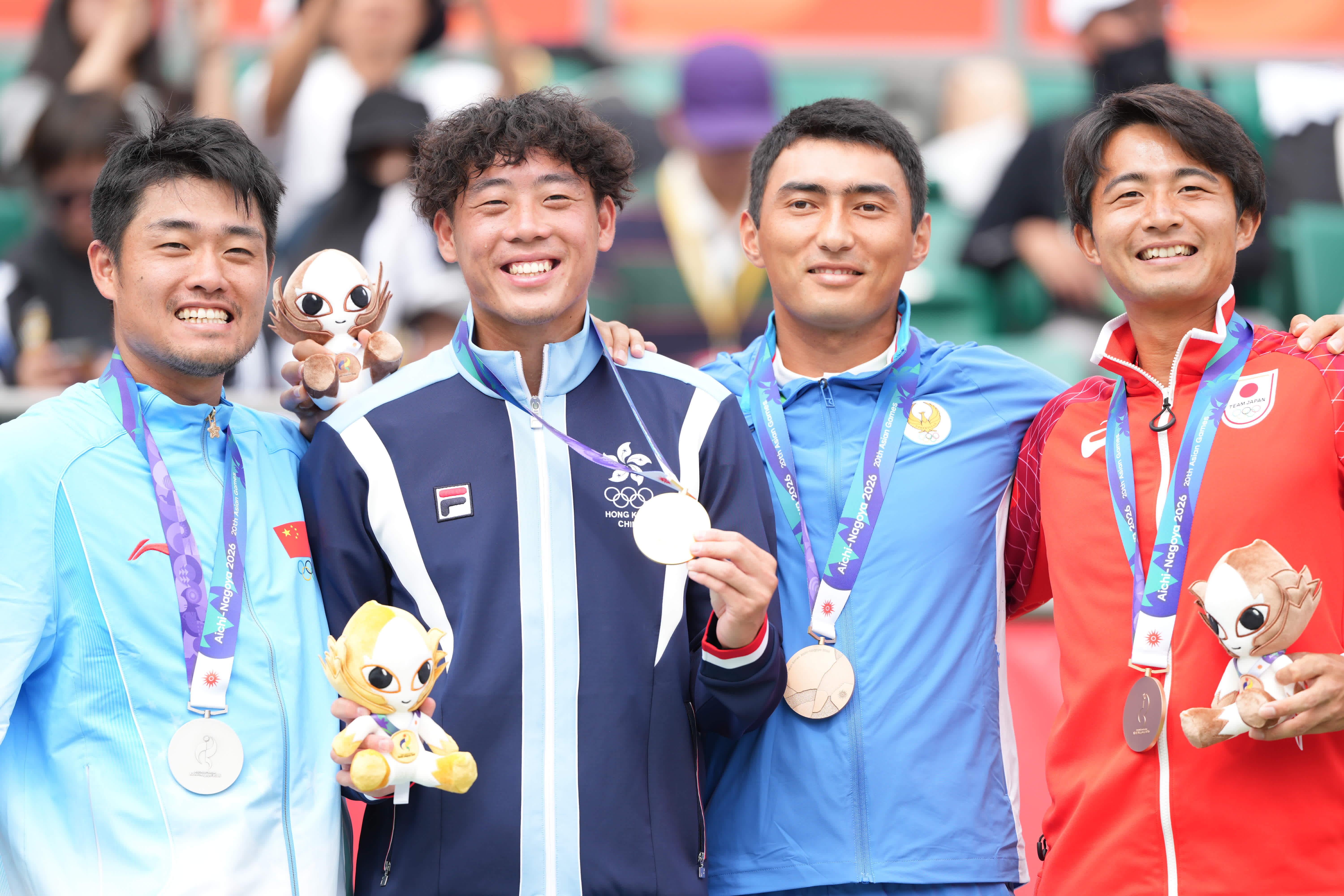 香港網球一哥黃澤林（Coleman）亞運會網球男單奪金。（大公文匯全媒體記者 麥俊傑 攝）