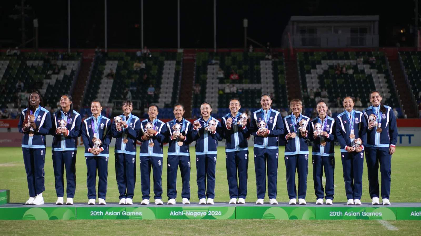 2026亞運會｜港隊女子七人欖球擊敗泰國隊取得銅牌