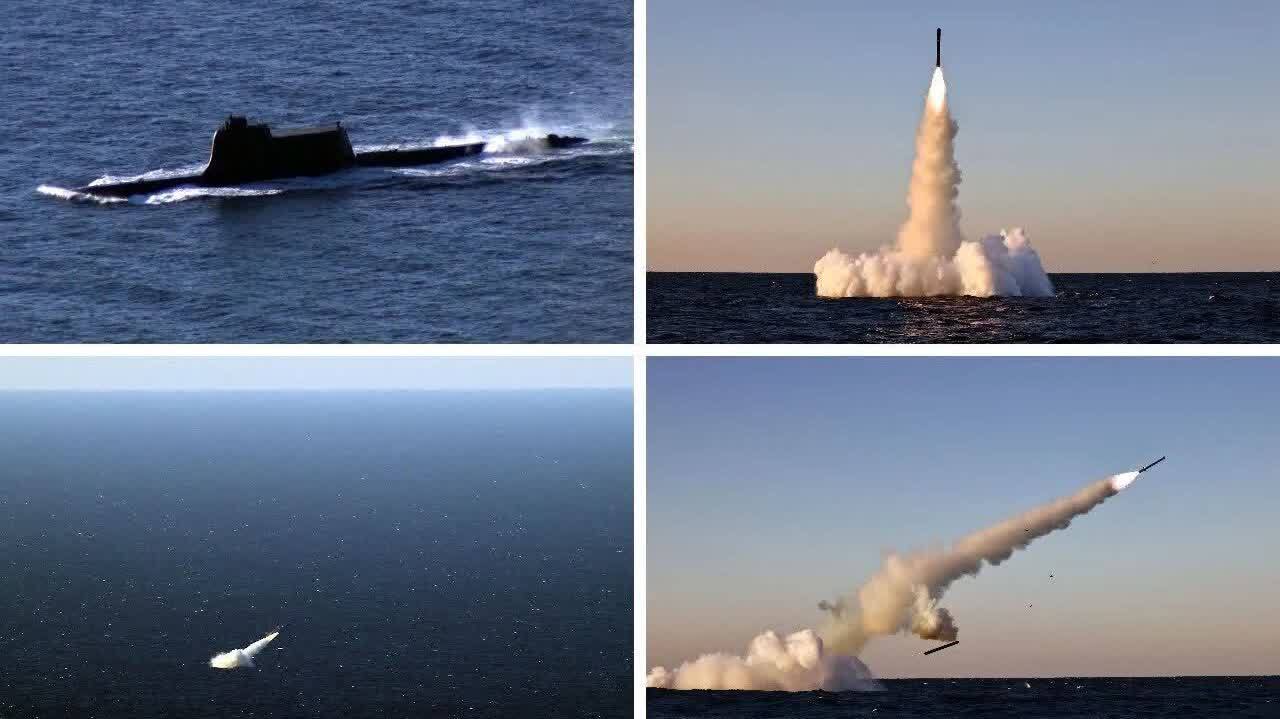 朝鮮潛射兩種導彈
